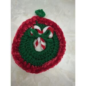 Christmas wreath ornament